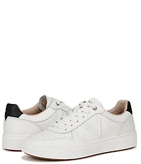 Vionic Kimmie Court Leather Logo Detail Sneakers
