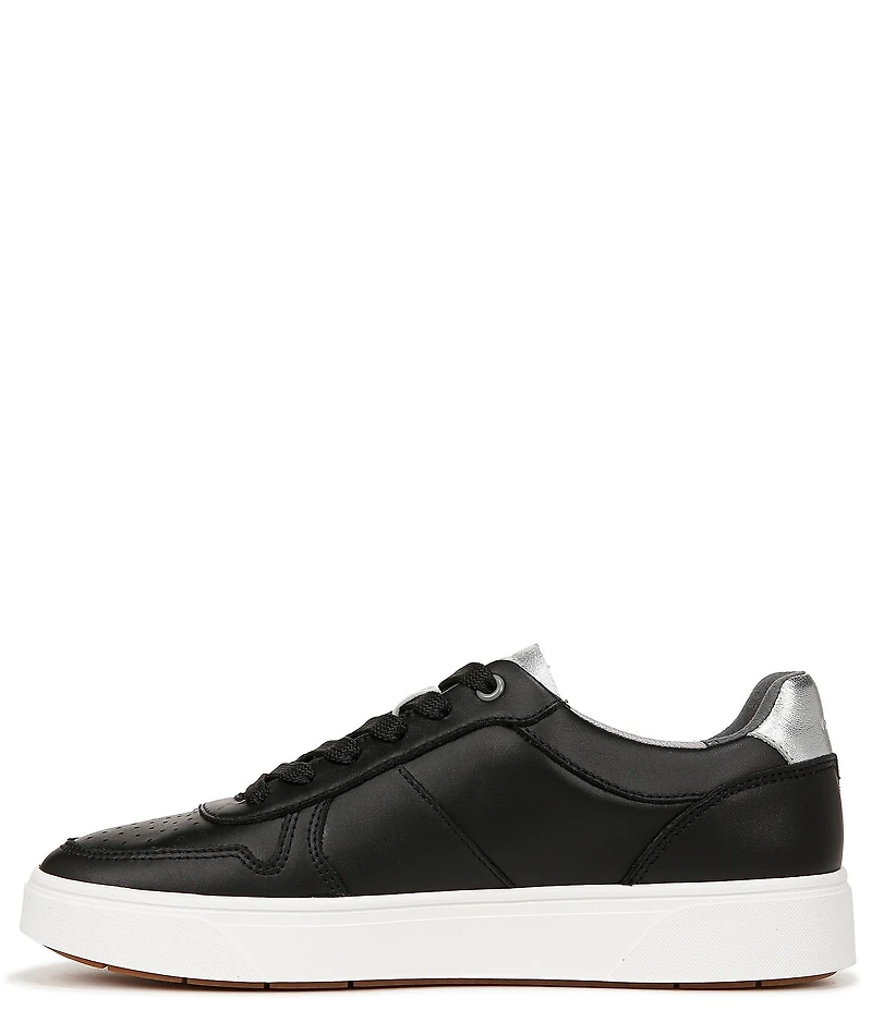 Vionic Kimmie Court Leather Logo Detail Sneakers