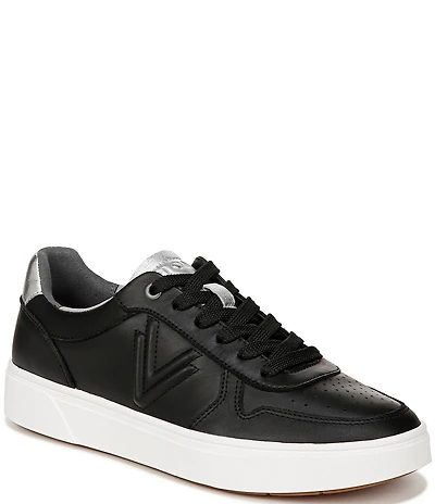 Vionic Kimmie Court Leather Logo Detail Sneakers