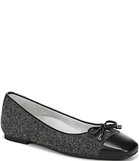Vionic Klara Herringbone Bow Detail Ballet Flats