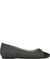 Vionic Klara Herringbone Bow Detail Ballet Flats