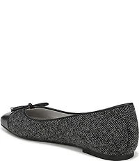 Vionic Klara Herringbone Bow Detail Ballet Flats