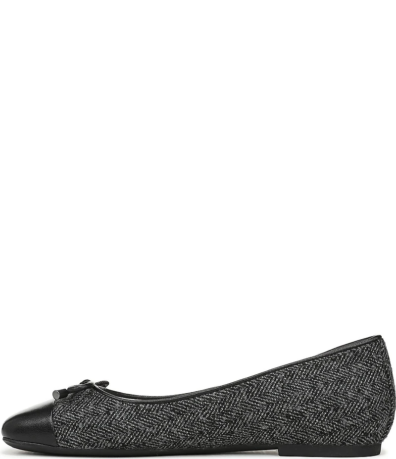 Vionic Klara Herringbone Bow Detail Ballet Flats