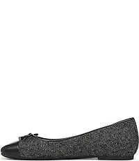 Vionic Klara Herringbone Bow Detail Ballet Flats