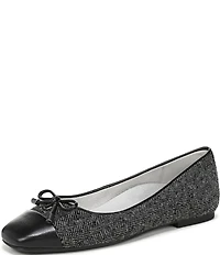Vionic Klara Herringbone Bow Detail Ballet Flats