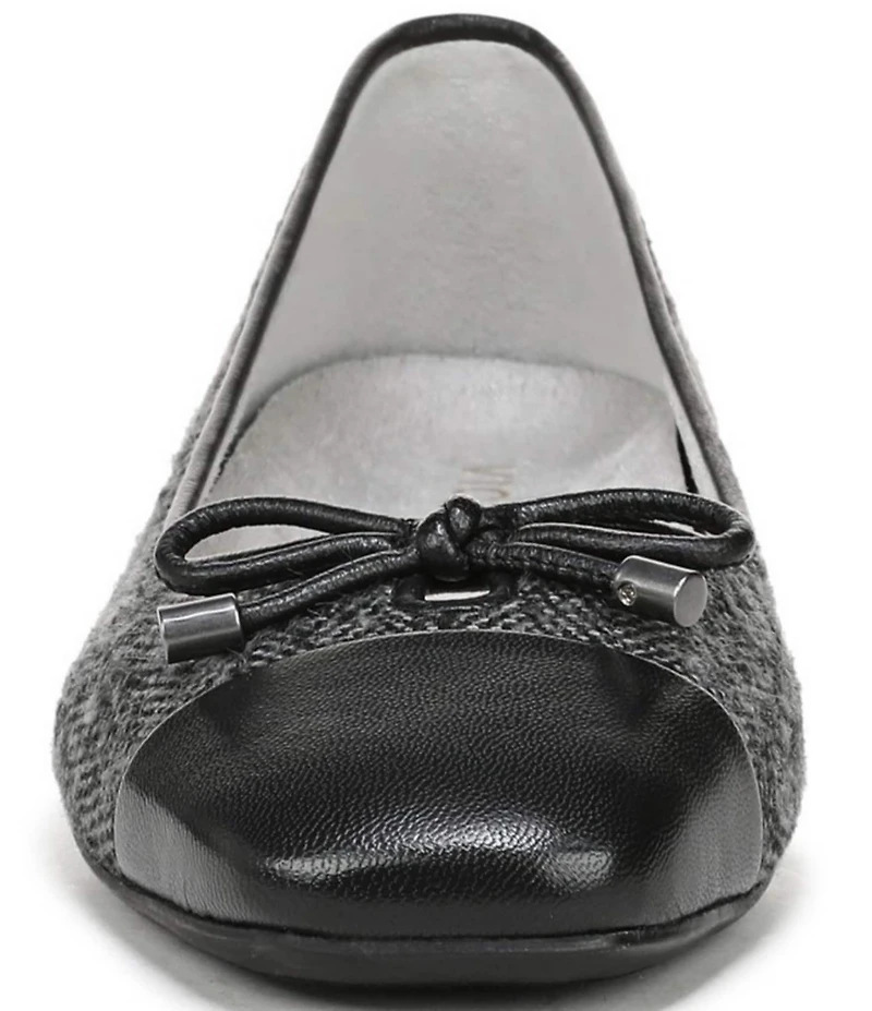 Vionic Klara Herringbone Bow Detail Ballet Flats
