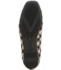 Vionic Klara Houndstooth Bow Detail Cap Toe Ballet Flats