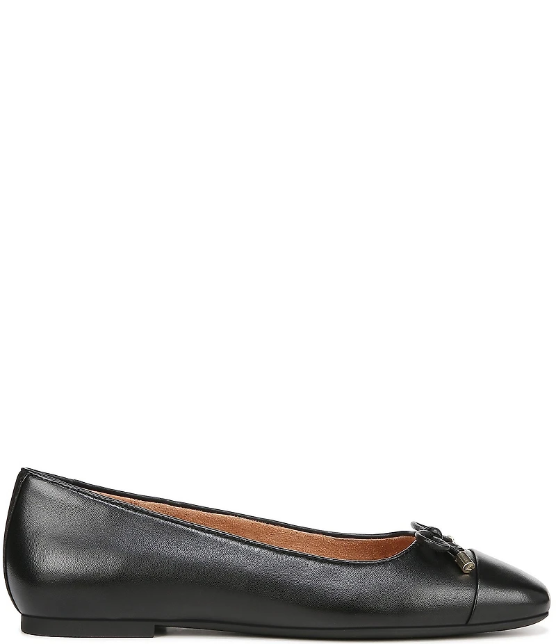 Vionic Klara Leather Bow Detail Ballet Flats