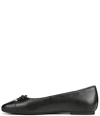 Vionic Klara Leather Bow Detail Ballet Flats