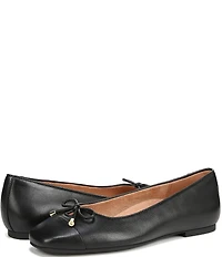 Vionic Klara Leather Bow Detail Ballet Flats