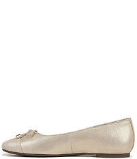 Vionic Klara Leather Bow Detail Ballet Flats