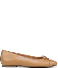 Vionic Klara Leather Bow Detail Ballet Flats