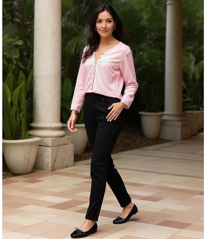 Vionic Klara Leather Bow Detail Ballet Flats