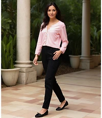 Vionic Klara Leather Bow Detail Ballet Flats