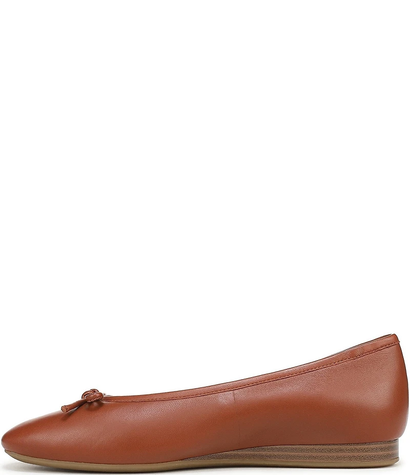 Vionic Larissa Leather Bow Detail Ballet Flats