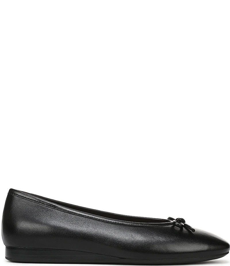 Vionic Larissa Leather Bow Detail Ballet Flats