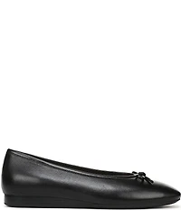 Vionic Larissa Leather Bow Detail Ballet Flats