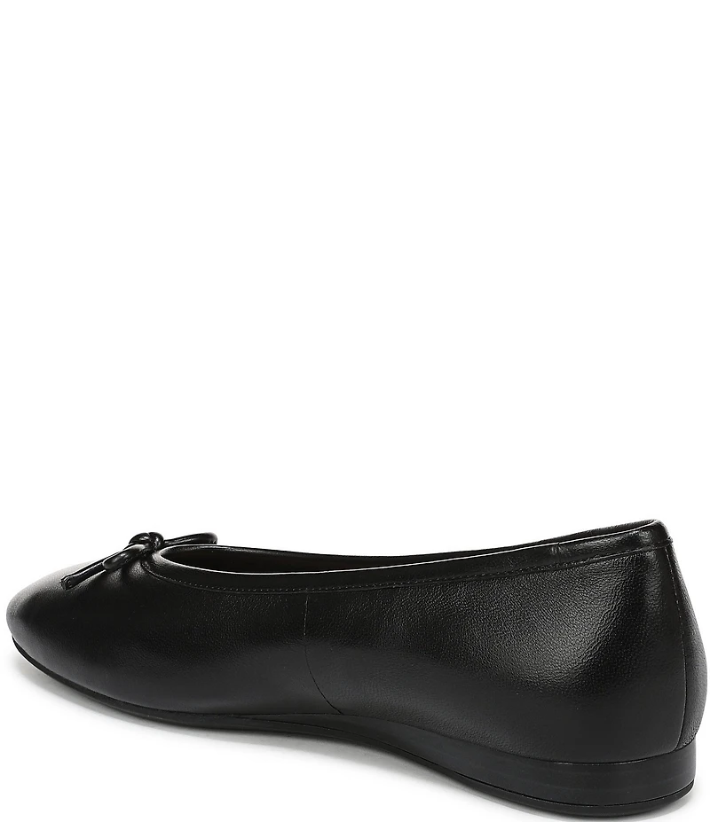 Vionic Larissa Leather Bow Detail Ballet Flats