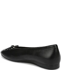 Vionic Larissa Leather Bow Detail Ballet Flats