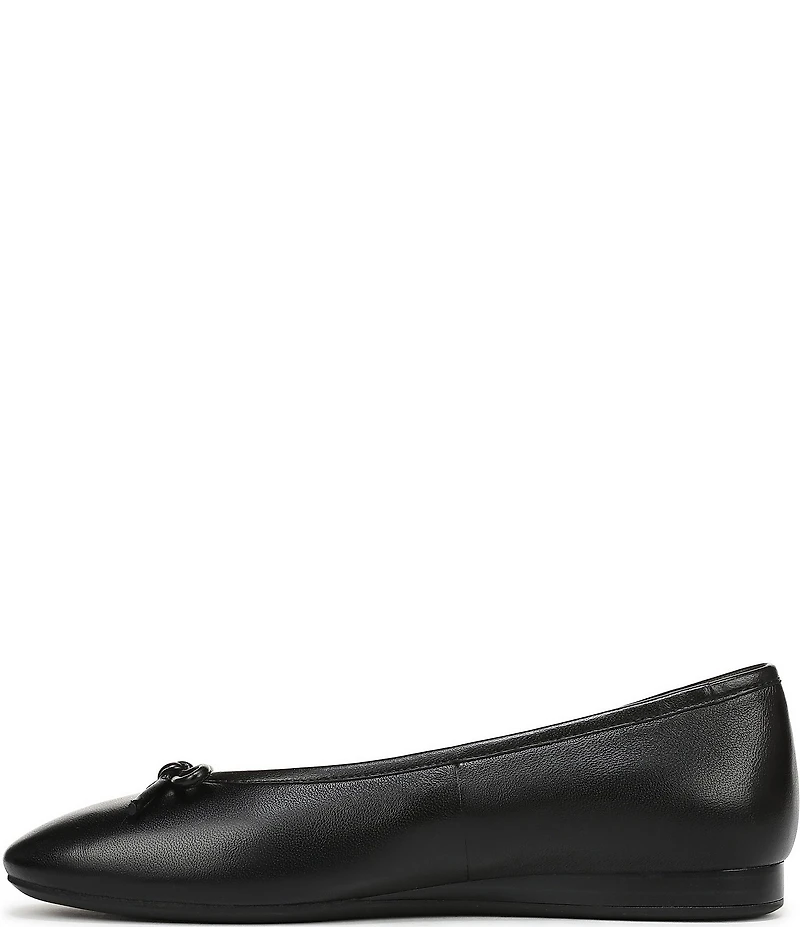 Vionic Larissa Leather Bow Detail Ballet Flats