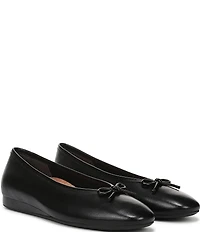 Vionic Larissa Leather Bow Detail Ballet Flats