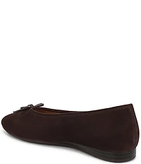Vionic Larissa Suede Bow Detail Ballet Flats