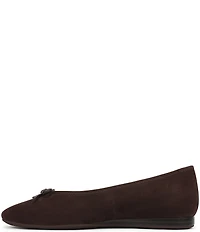 Vionic Larissa Suede Bow Detail Ballet Flats