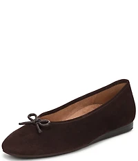 Vionic Larissa Suede Bow Detail Ballet Flats