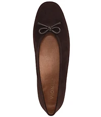 Vionic Larissa Suede Bow Detail Ballet Flats