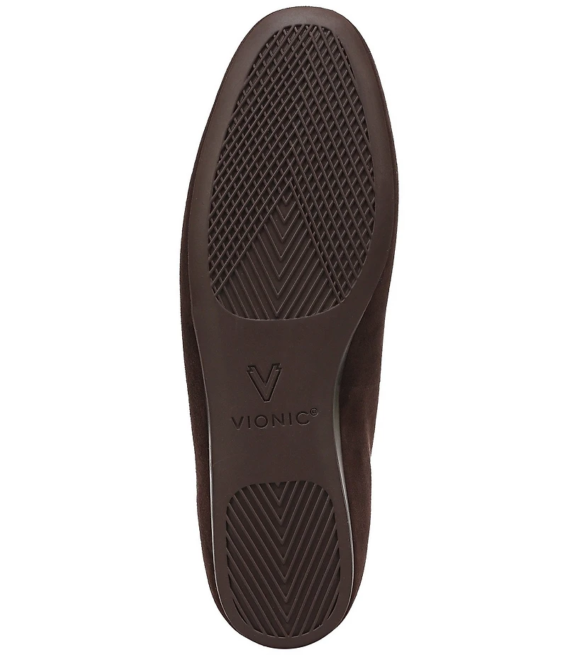 Vionic Larissa Suede Bow Detail Ballet Flats