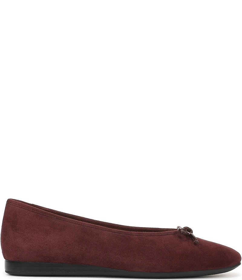 Vionic Larissa Suede Bow Detail Ballet Flats