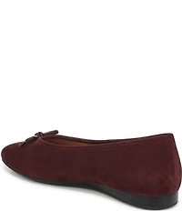 Vionic Larissa Suede Bow Detail Ballet Flats