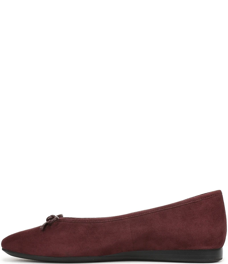 Vionic Larissa Suede Bow Detail Ballet Flats
