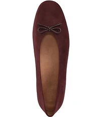Vionic Larissa Suede Bow Detail Ballet Flats