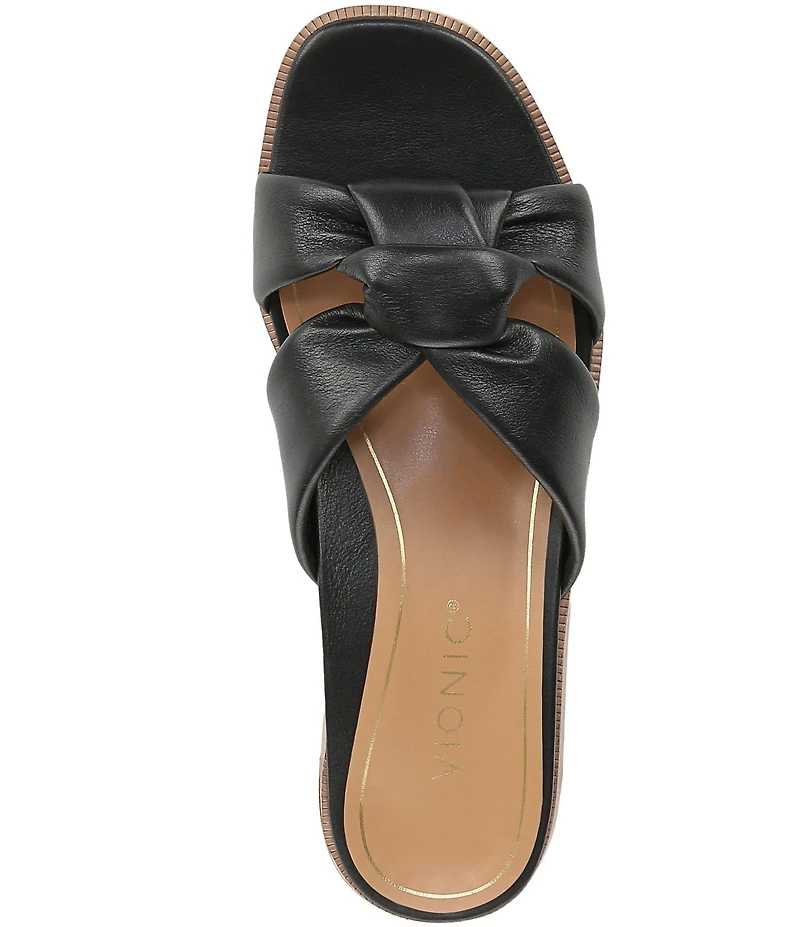 Vionic Mabel Leather Slide Sandals