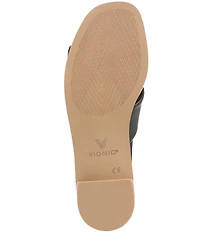 Vionic Mabel Leather Slide Sandals