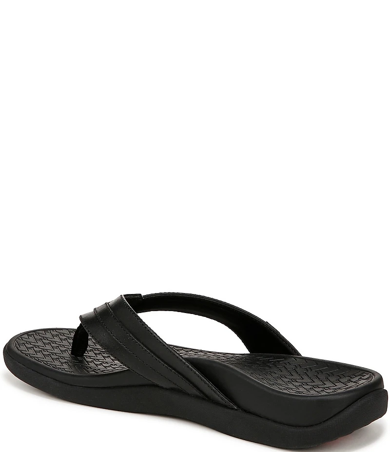 Vionic Men's Tide II Leather Toe Post Sandals