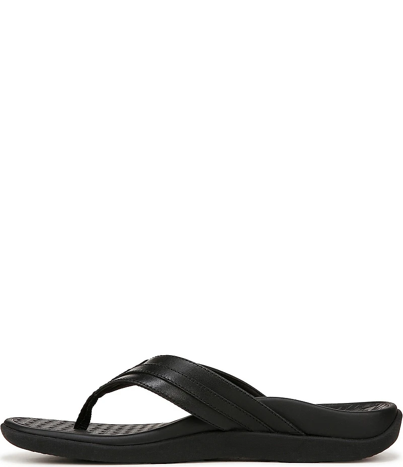 Vionic Men's Tide II Leather Toe Post Sandals