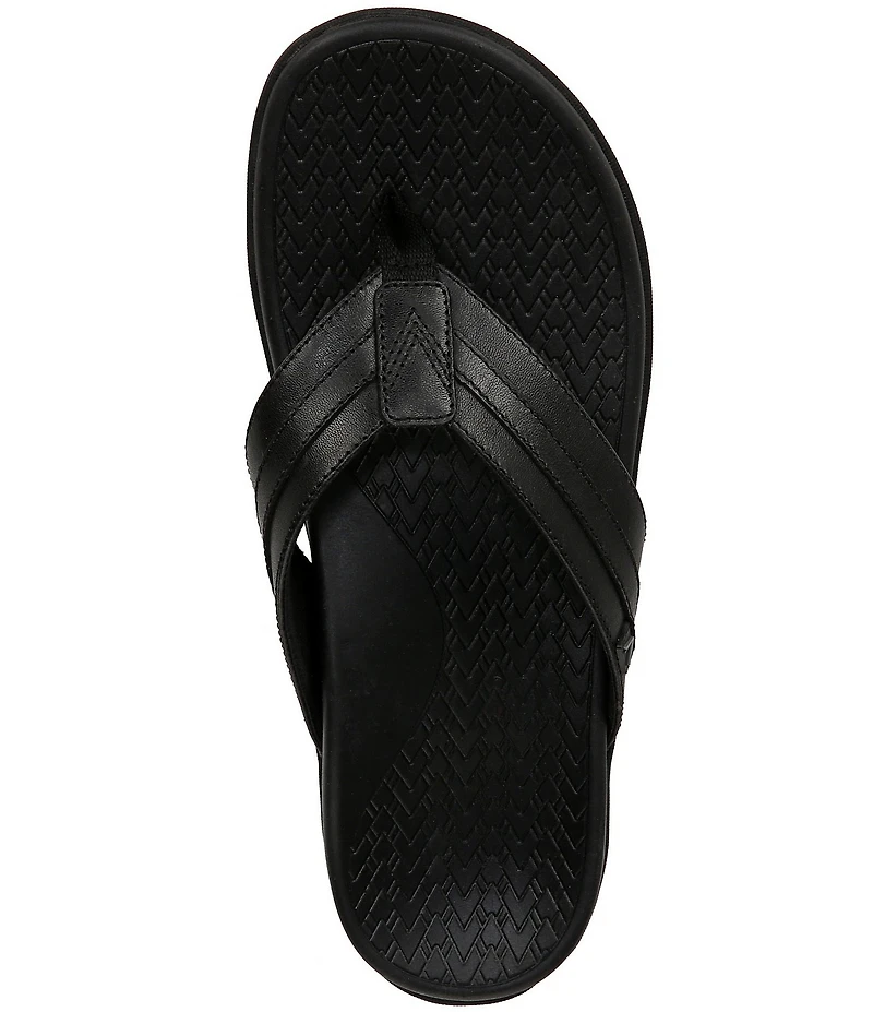 Vionic Men's Tide II Leather Toe Post Sandals