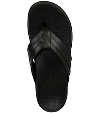 Vionic Men's Tide II Leather Toe Post Sandals