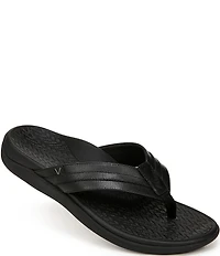 Vionic Men's Tide II Leather Toe Post Sandals