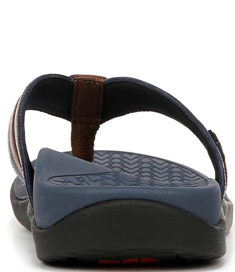 Vionic Men's Tide II Leather Toe Post Sandals