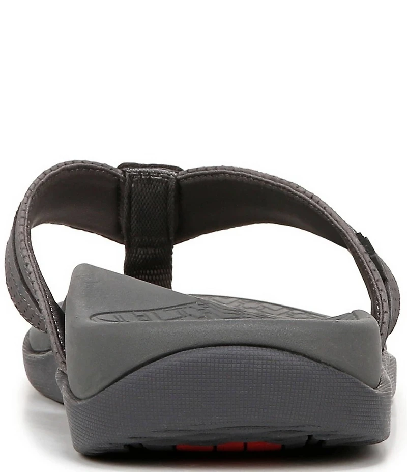 Vionic Men's Tide II Perforated Nubuck Suede Toe Post Sandals