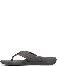 Vionic Men's Tide II Perforated Nubuck Suede Toe Post Sandals