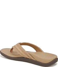 Vionic Men's Tide II Perforated Nubuck Suede Toe Post Sandals