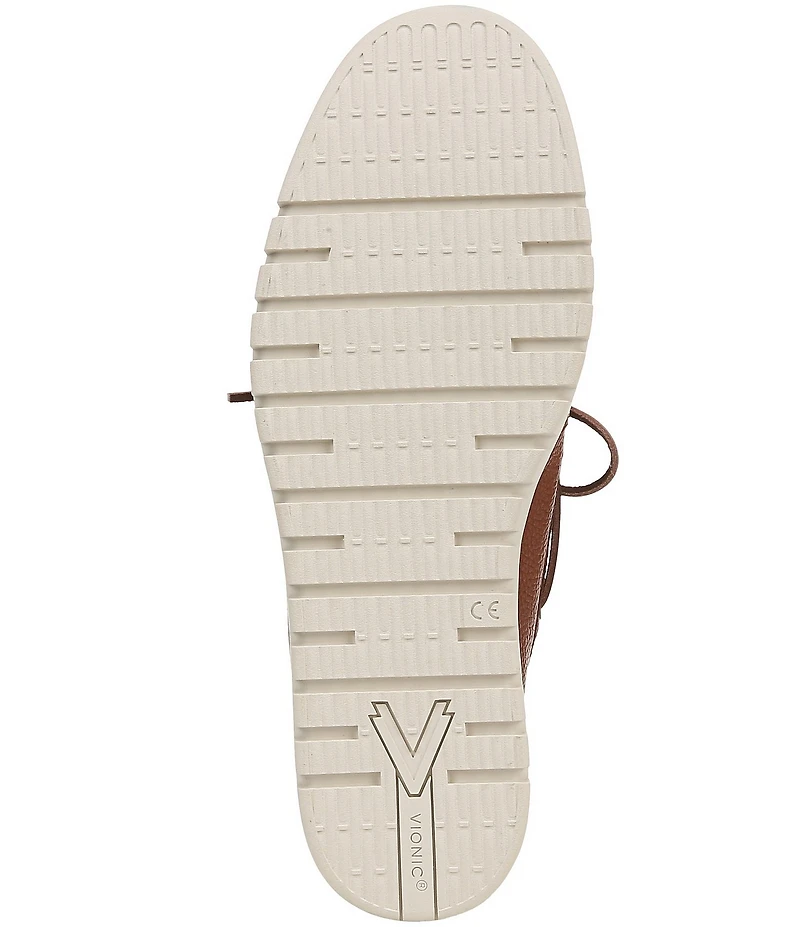 Vionic Men's Uptown Boat Leather Slip On Boat Shoes