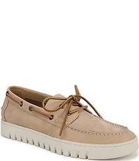 Vionic Men's Uptown Boat Nubuck Suede Slip On Boat Shoes