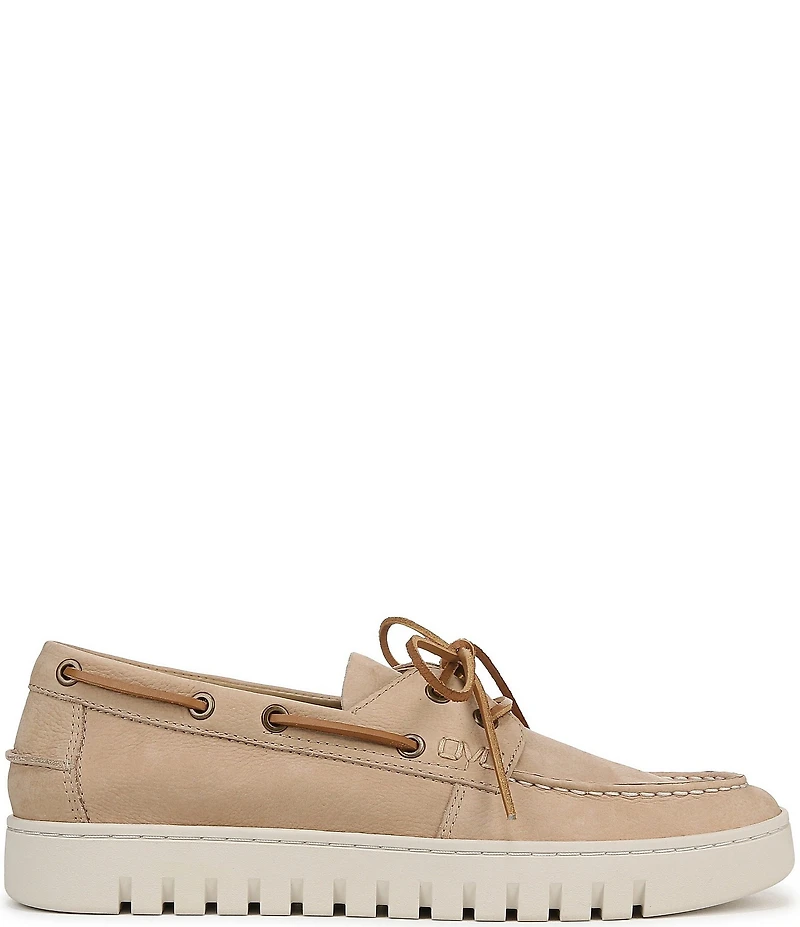 Vionic Men's Uptown Boat Nubuck Suede Slip On Boat Shoes