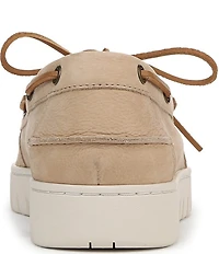 Vionic Men's Uptown Boat Nubuck Suede Slip On Boat Shoes