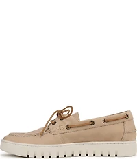 Vionic Men's Uptown Boat Nubuck Suede Slip On Boat Shoes
